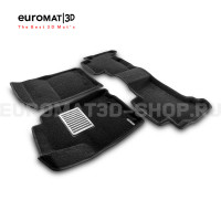 Текстильные 3D коврики Euromat3D Lux в салон для Lexus GX460 (2010-2014) № EM3D-005115