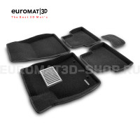 Текстильные 3D коврики Euromat3D Lux в салон для Nissan Juke (2011-) № EM3D-003701