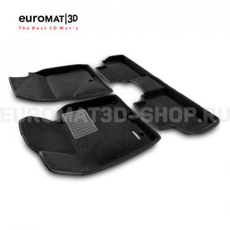 Текстильные 3D коврики Euromat3D Business в салон для Hyundai i30 (2012-2018) № EMC3D-002706