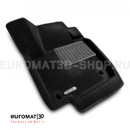 Текстильные 3D коврики Euromat3D Business в салон для Skoda Rapid (2014-2019) № EMC3D-004508
