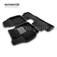 Текстильные 3D коврики Euromat3D Business в салон для Toyota Corolla (2007-2012) № EMC3D-005107