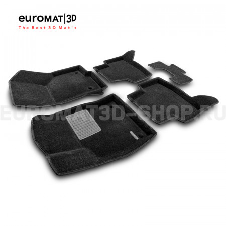 Текстильные 3D коврики Euromat3D Business в салон для Audi A3 (2014-) № EMC3D-004507