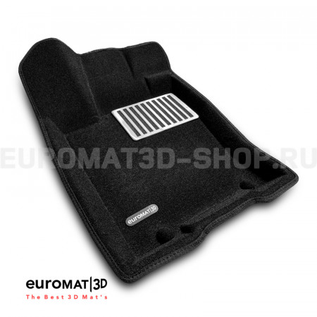 Текстильные 3D коврики Euromat3D Lux в салон для Kia Mohave (2009-2020) № EM3D-002924