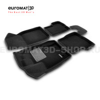 Текстильные 3D коврики Euromat3D Business в салон для Lada Largus № EMC3D-004200