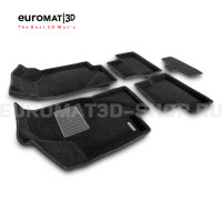 Текстильные 3D коврики Euromat3D Business в салон для Lada Kalina (2004-) № EMC3D-005310
