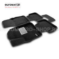 Текстильные 3D коврики Euromat3D Lux в салон для Porsche Cayenne (2018-) № EM3D-004106