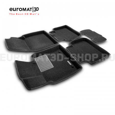 Текстильные 3D коврики Euromat3D Business в салон для Toyota Camry XV70 (2018-2024) № EMC3D-005101