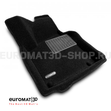 Текстильные 3D коврики Euromat3D Business в салон для Seat Altea (2005-2009) № EMC3D-004502