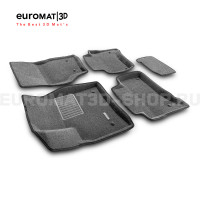 Текстильные 3D коврики Euromat3D Business в салон для Porsche Cayenne (2002-2009) № EMC3D-004100G Серые Текстильные 3D коврики Euromat3D Business в салон для Porsche Cayenne (2002-2009) № EMC3D-004100G Серые