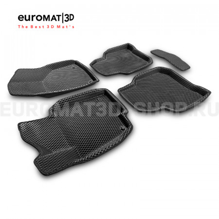 3D коврики Euromat3D EVA в салон для Skoda Superb (2009-2014) № EM3DEVA-004509