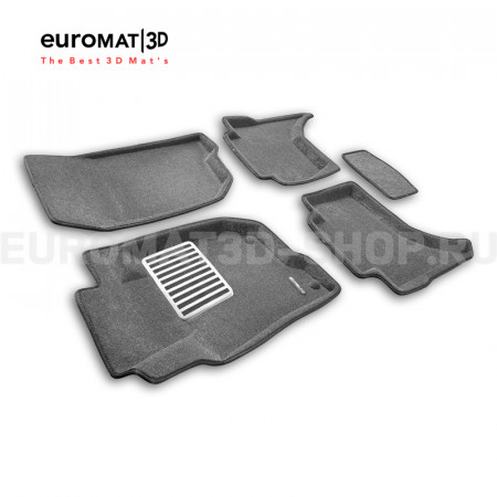 Текстильные 3D коврики Euromat3D Lux в салон для Mitsubishi L200 (2015-) № EM3D-003615G Серые Текстильные 3D коврики Euromat3D Lux в салон для Mitsubishi L200 (2015-) № EM3D-003615G Серые