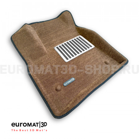 Текстильные 3D коврики Euromat3D Lux в салон для Porsche Cayenne (2002-2009) № EM3D-004100R Коричневые Текстильные 3D коврики Euromat3D Lux в салон для Porsche Cayenne (2002-2009) № EM3D-004100R Коричневые