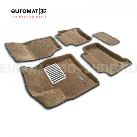 Текстильные 3D коврики Euromat3D Lux в салон для Porsche Cayenne (2002-2009) № EM3D-004100R Коричневые Текстильные 3D коврики Euromat3D Lux в салон для Porsche Cayenne (2002-2009) № EM3D-004100R Коричневые