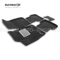 Текстильные 3D коврики Euromat3D Lux в салон для Honda Civic XI (2021-) № EM3D-002608