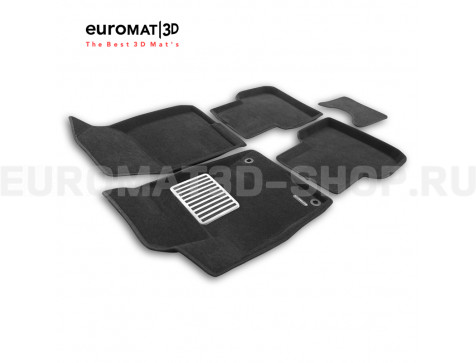 Текстильные 3D коврики Euromat3D Lux в салон для Honda Civic XI (2021-) № EM3D-002608